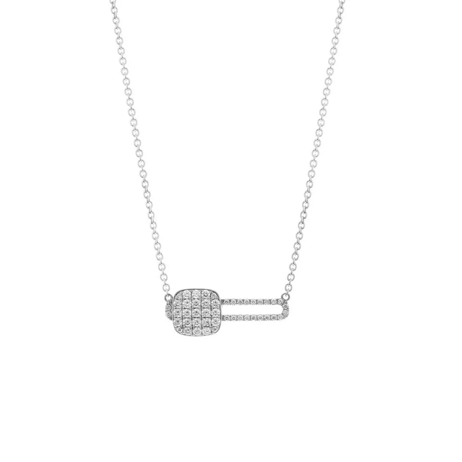 0.67ctw, 18K White Gold Tresore Pendant