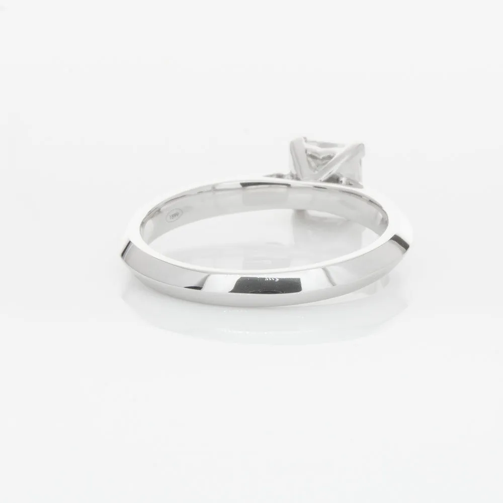 18ct White Gold .70ct Princess Cut Diamond Venetian Ring