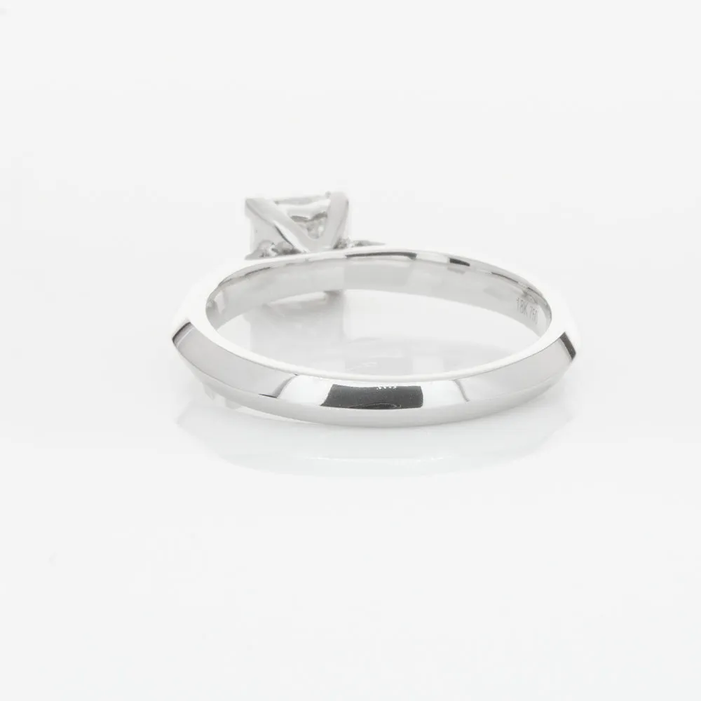 18ct White Gold .70ct Princess Cut Diamond Venetian Ring