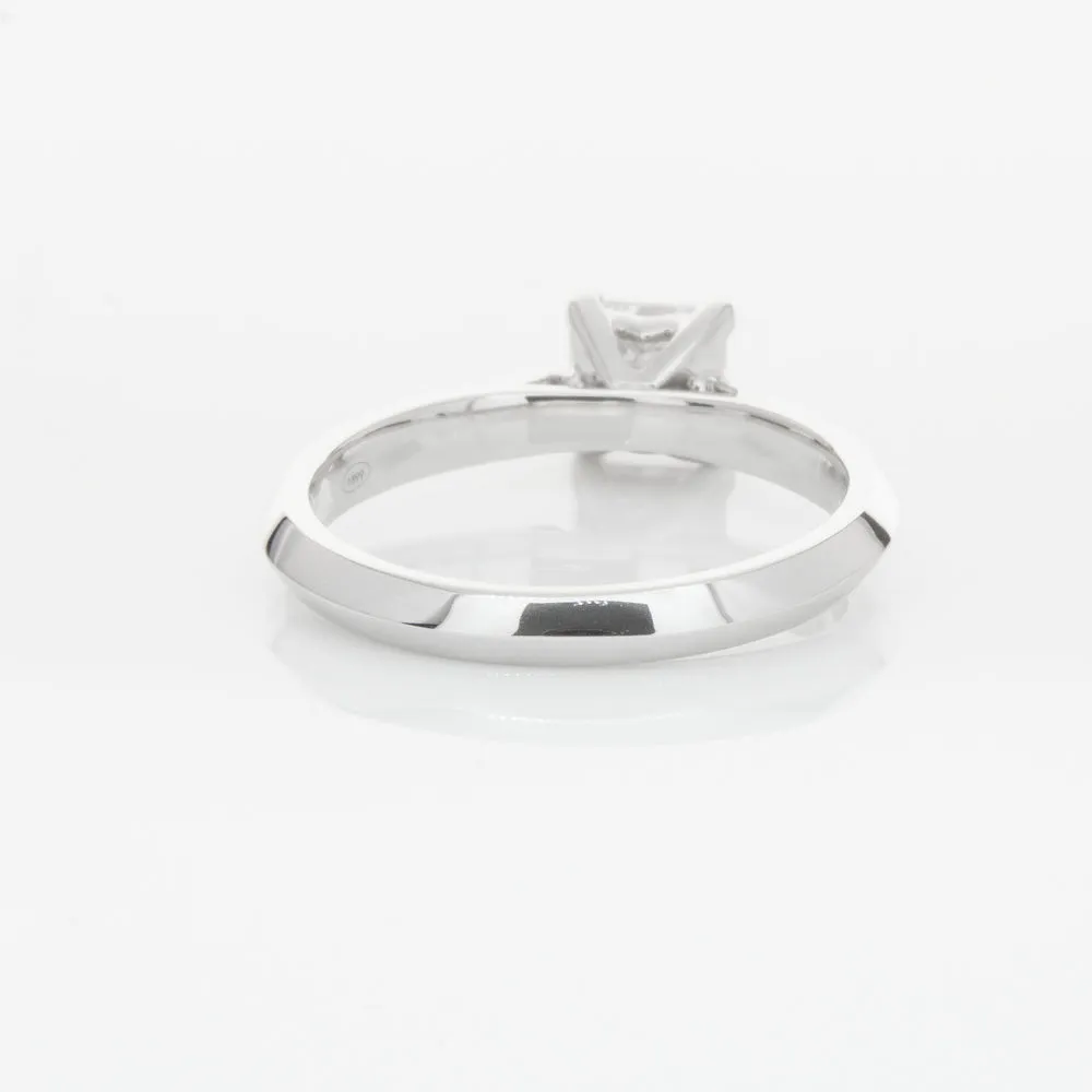 18ct White Gold .70ct Princess Cut Diamond Venetian Ring