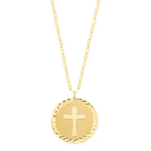 9ct Yellow Gold 45cm Cross Necklaces