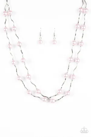 Ahead of the FAME Pink Paparazzi Necklace