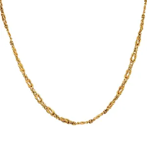 Exquisite Antique French 18K Yellow Gold Pocket Watch Chain