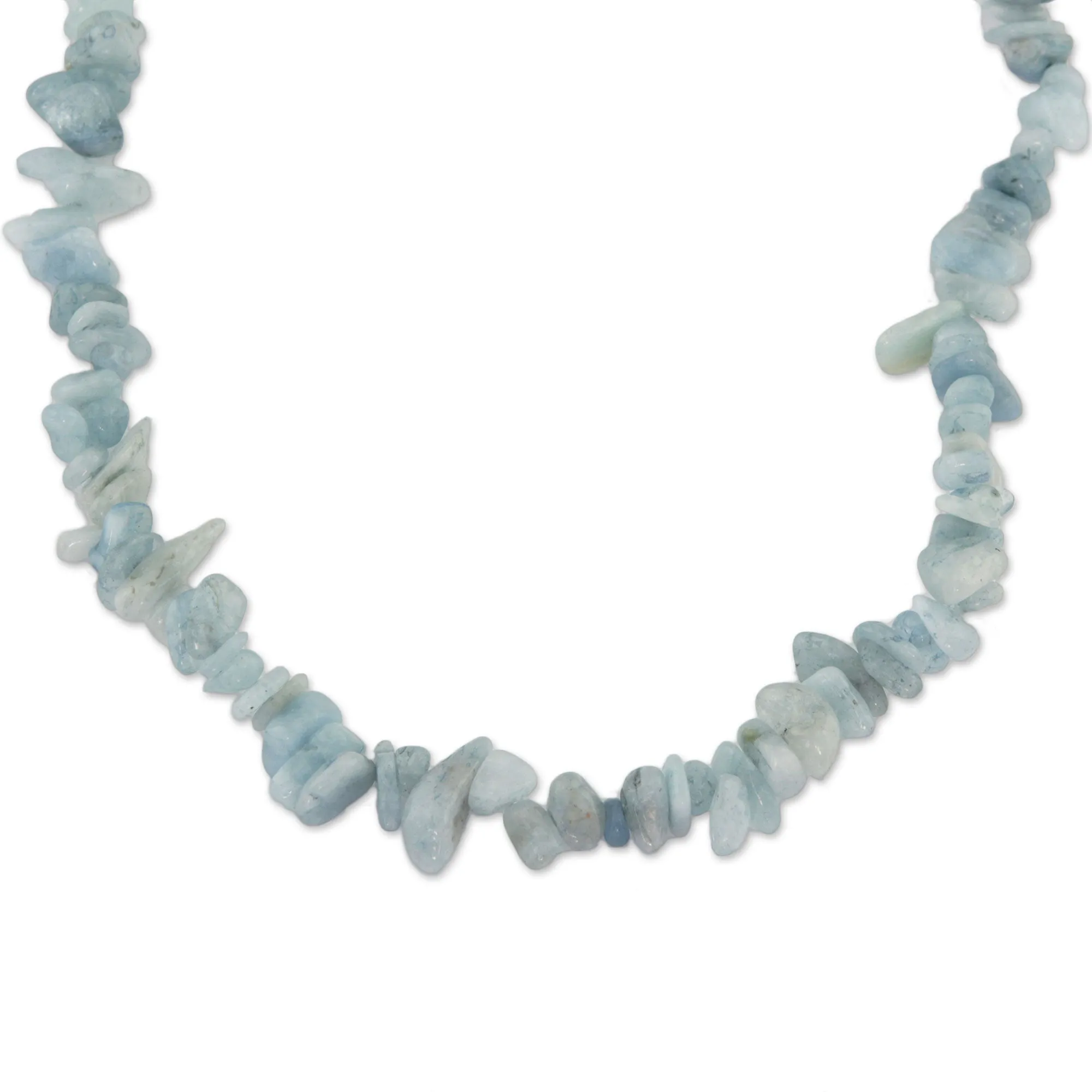 Aqua Infatuation Aquamarine Beaded Necklace