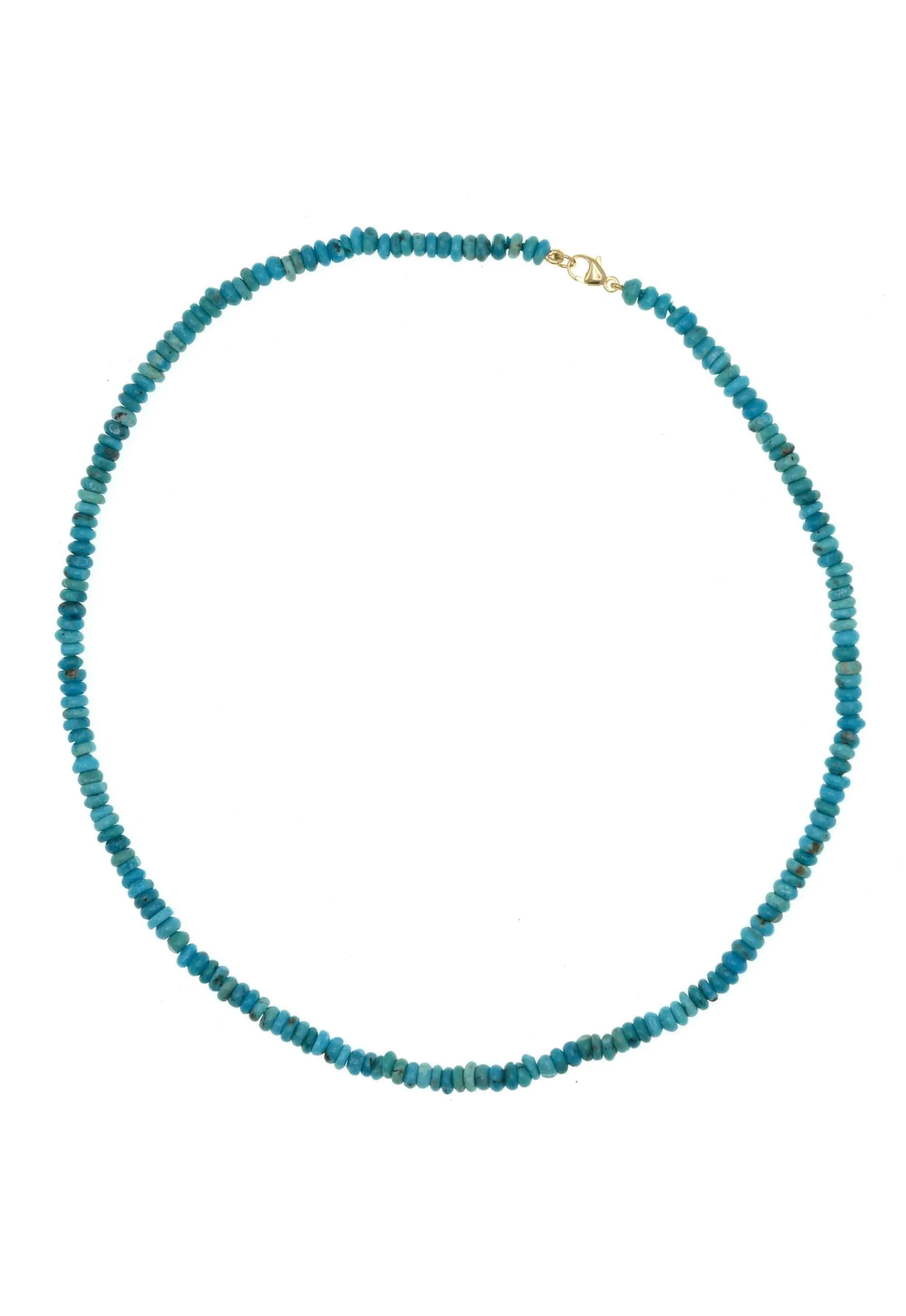 beaded mini turquoise necklace