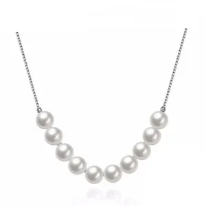 Beautiful Necklace for Women Pearl and Silver Necklace