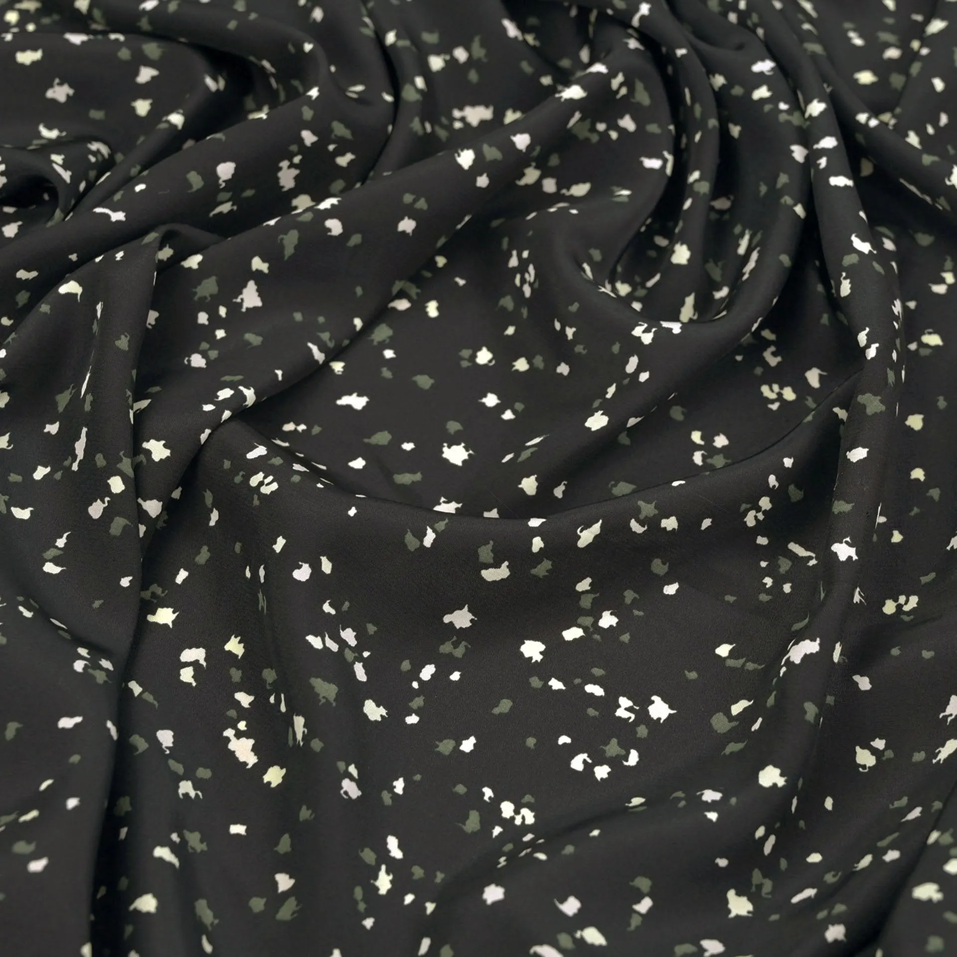 Black Printed Fabric 35