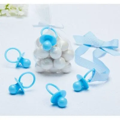 Blue Pacifier Baby Shower Favor Charms