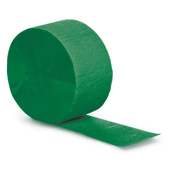 Bulk Emerald Green Crepe Streamer 81 ft (12 per Case)