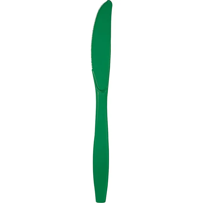 Bulk Emerald Green Plastic Knives (288 per Case)