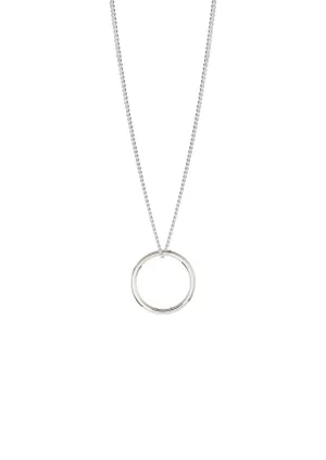 Circle Necklace Silver