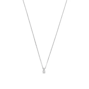 De la Paix Celesse 14 karat white gold necklace with diamond 0.07 carat