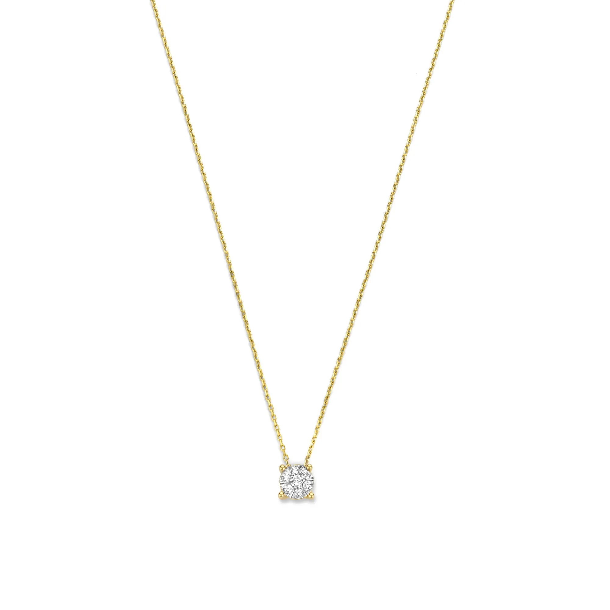 De la Paix Hanaé 14 karat gold necklace with diamond 0.14 carat