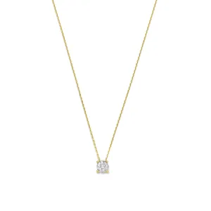 De la Paix Hanaé 14 karat gold necklace with diamond 0.14 carat