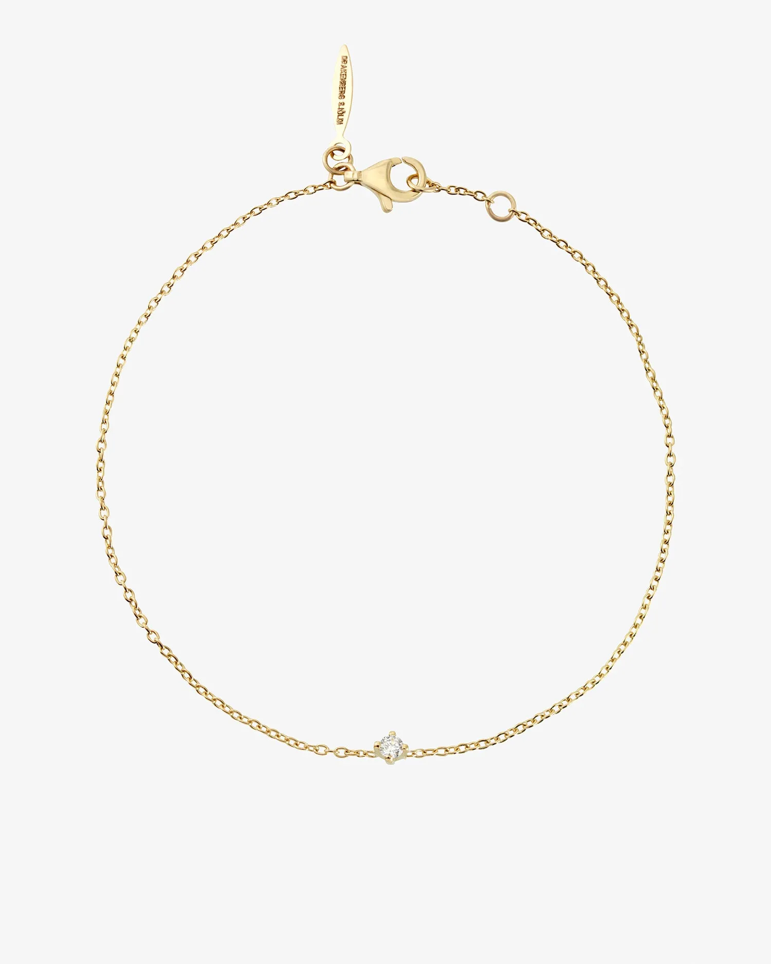 Diamond Sky drop bracelet gold