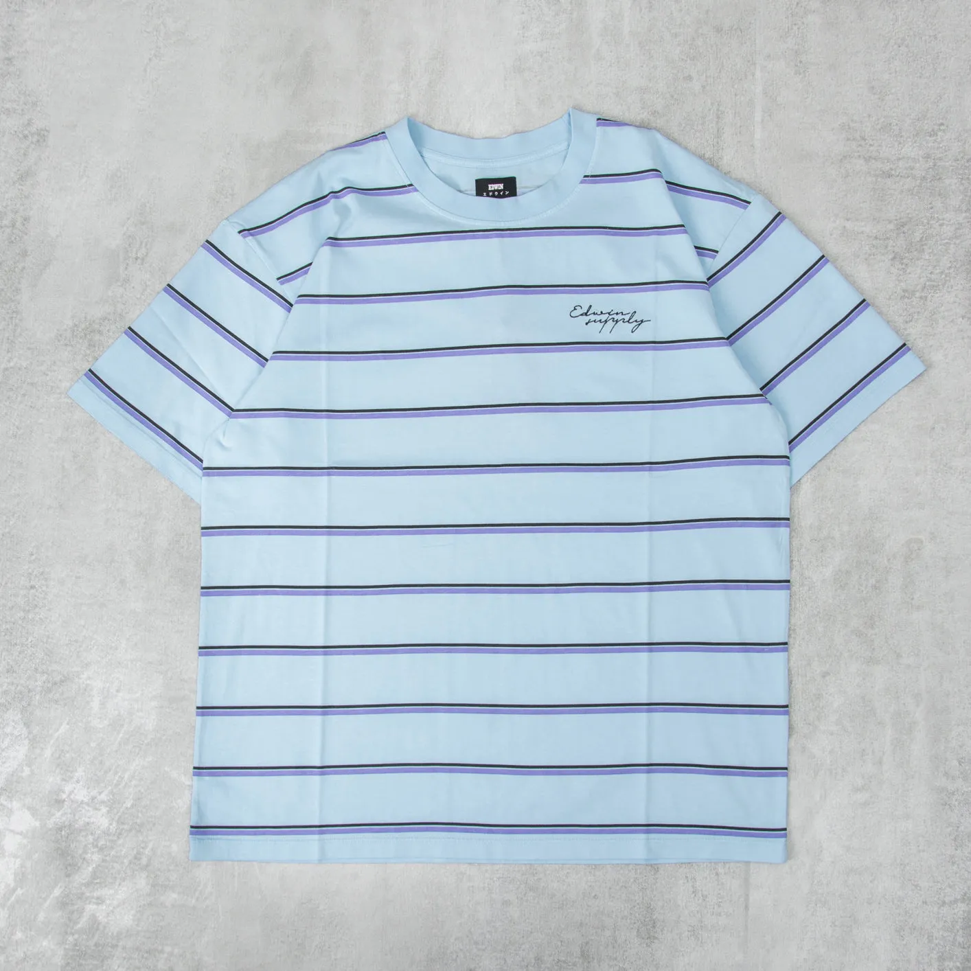 Edwin Windup S/S Tee - Sky Blue