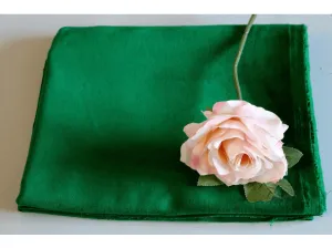 EMERALD GREEN Cotton Dressmaking Velvet / Velveteen. 112cms wide, 230gsm. by Truly Sumptuous