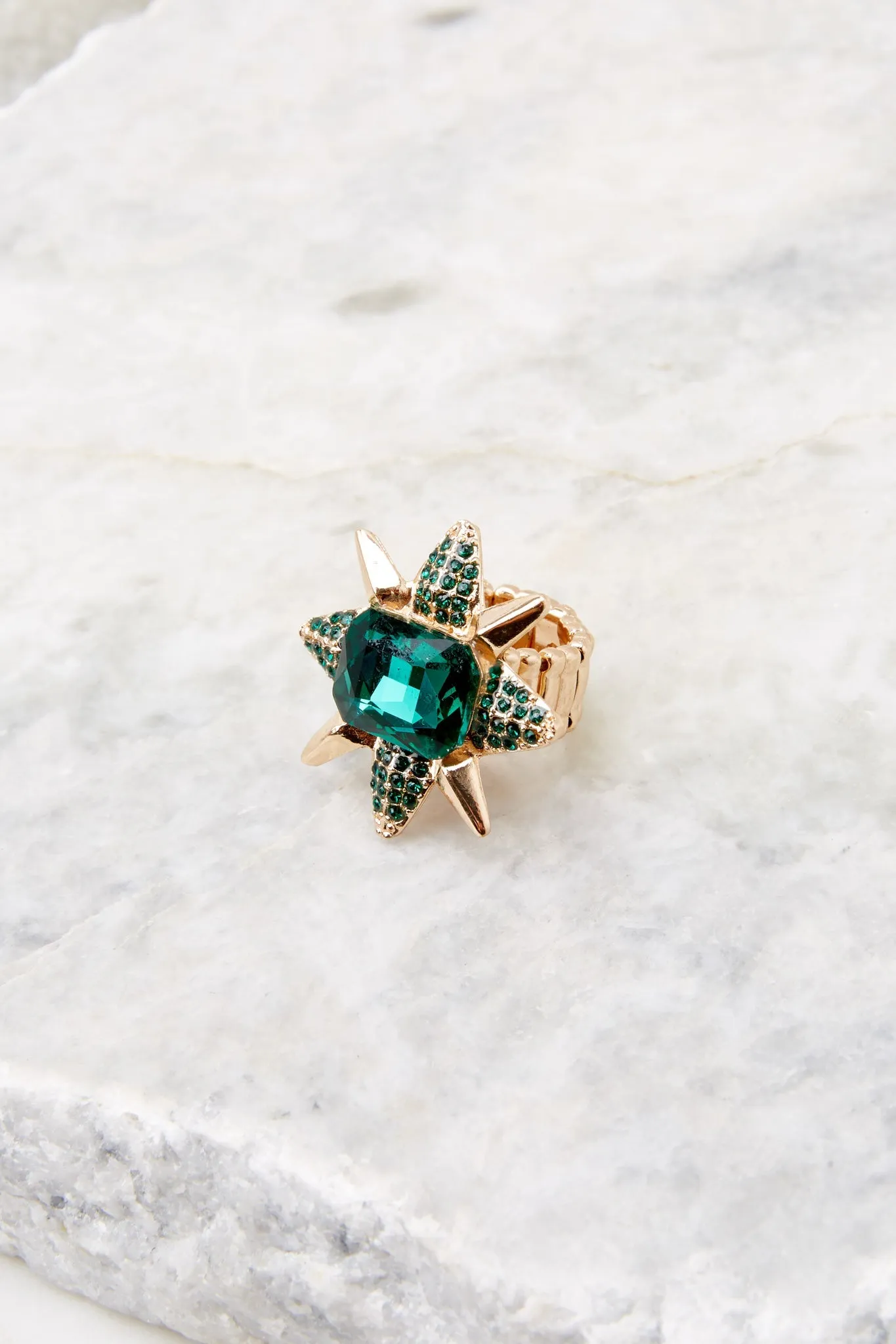 Emerald Isle Gold Statement Ring