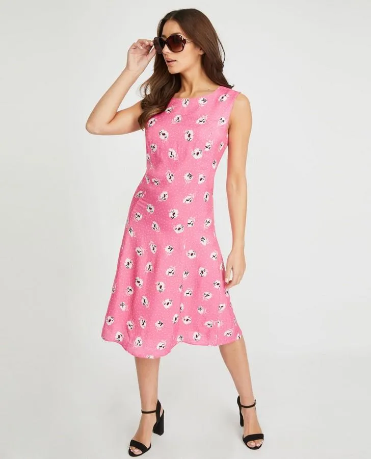 Falling Daisy Fit and Flare Dress