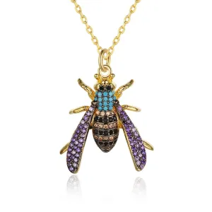 Fashion Necklace for Women - Bee Insect Pendant Necklace for Women