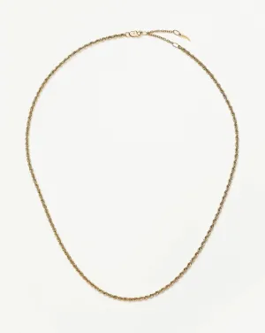 Fine Classic Rope Chain Necklace