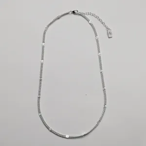 Fingerprint Chain, 925S sterling silver plated, 40 / 45 cm   5 cm extender