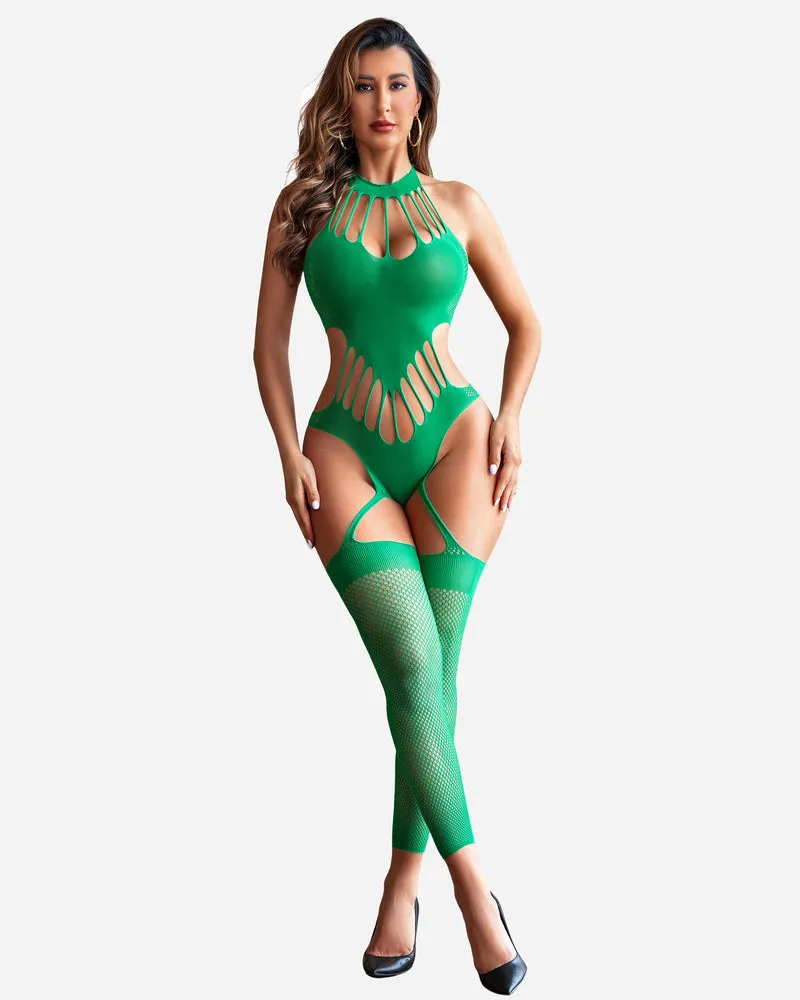 Fishnet Bodystocking Mesh Bodysuit