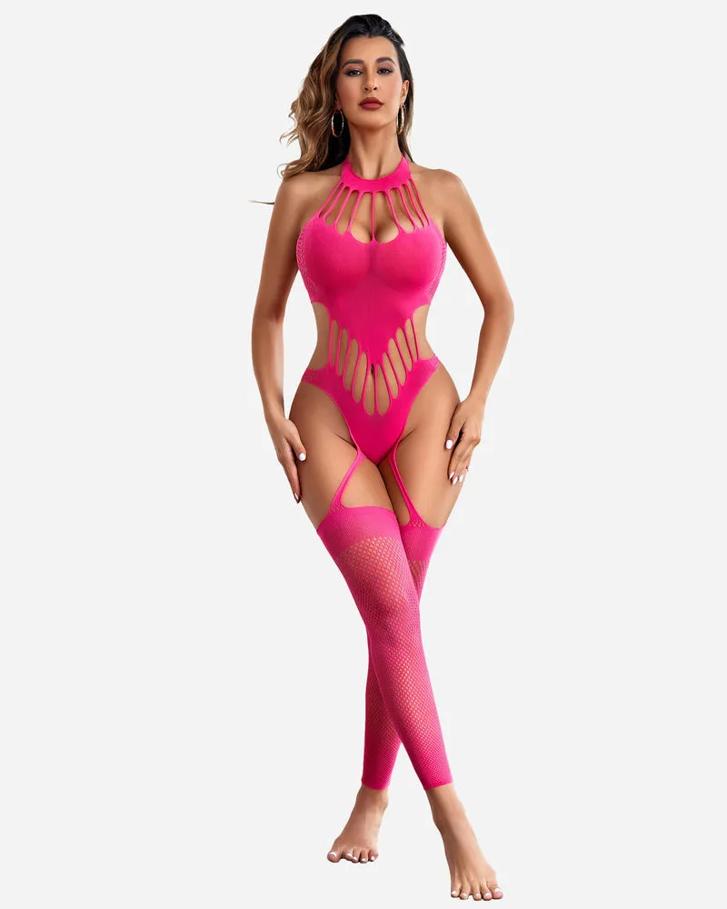 Fishnet Bodystocking Mesh Bodysuit