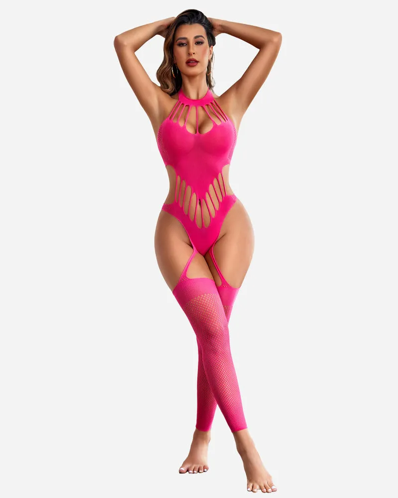 Fishnet Bodystocking Mesh Bodysuit