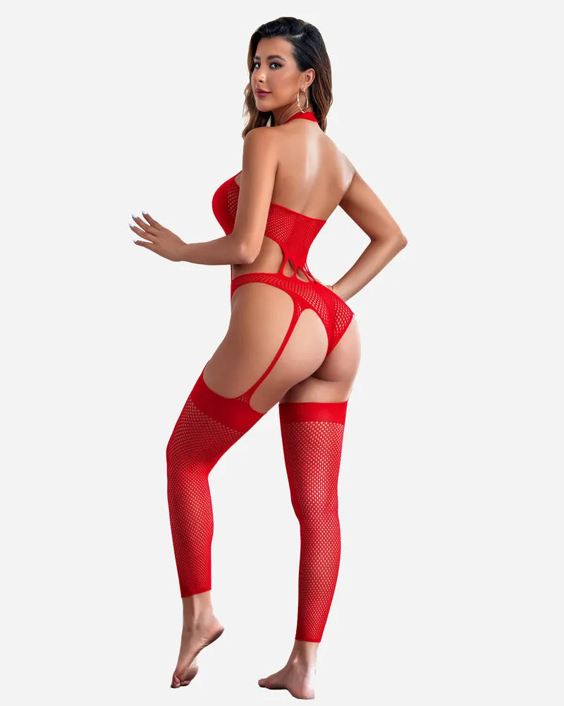 Fishnet Bodystocking Mesh Bodysuit