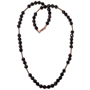 Garnet Necklace Lady in Red Classic Faceted Gemstones