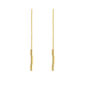 GC Link to Love 18ct Yellow Gold Chain Earrings