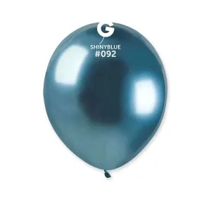 Gemar - 5" Shiny Blue Latex Balloons #092 (50pcs)