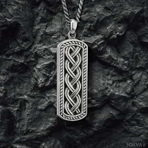 Gent’s Silver and Two-Tone Celtic Ingot Pendant