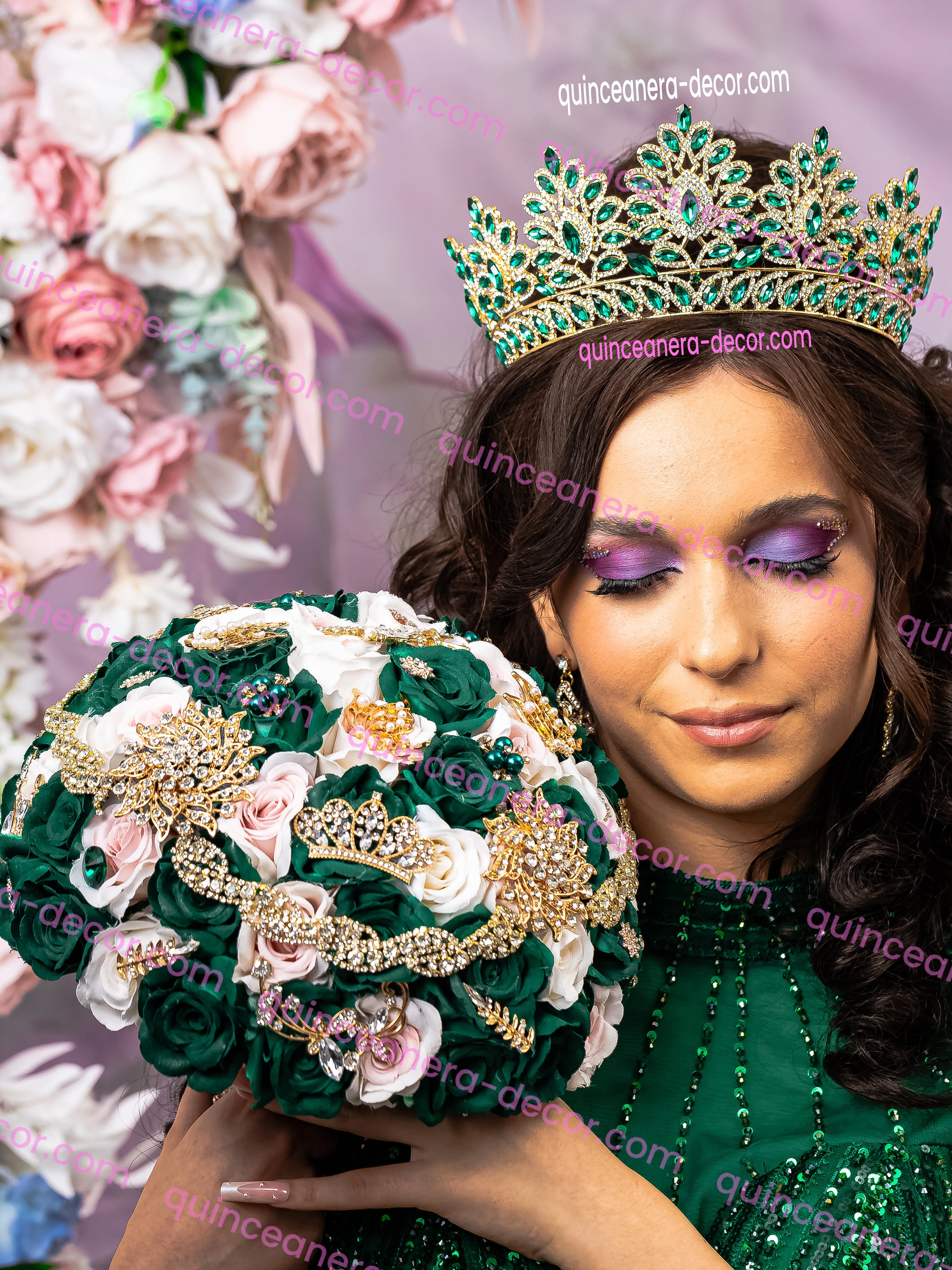 Green Quinceanera Tiara