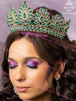 Green Quinceanera Tiara