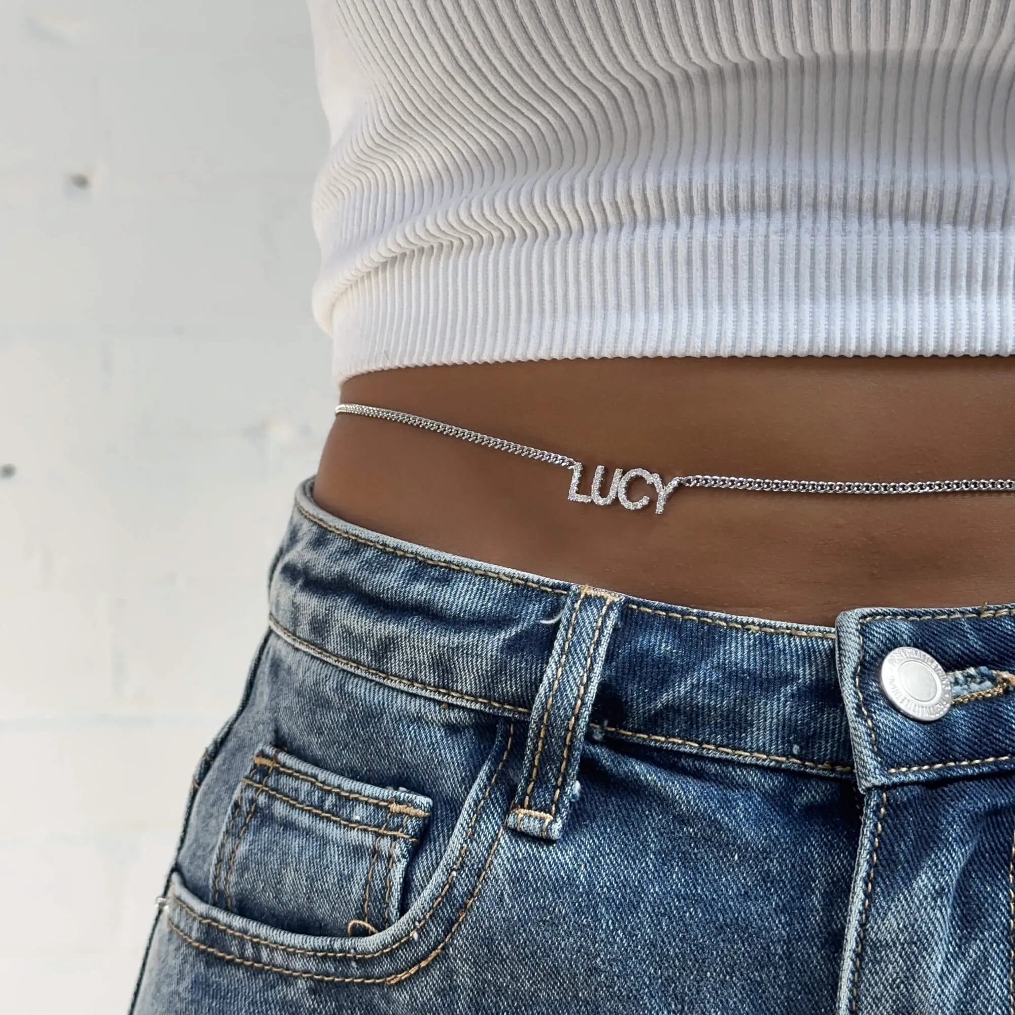 ICY Classic Custom Name Belly Chain