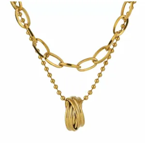 Knotted Layered Necklace