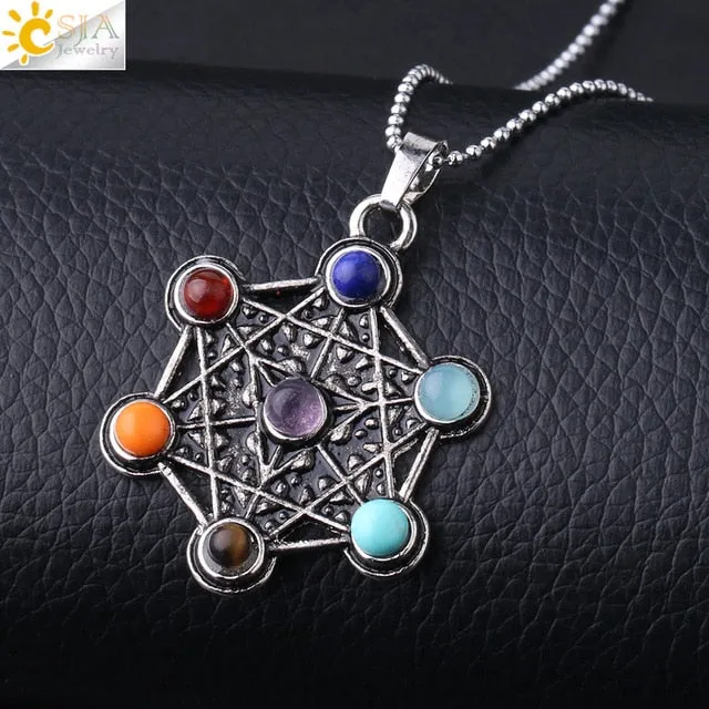 Merkaba Pendant Necklaces