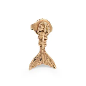 Mini Mermaid Tail Stud Rose Gold