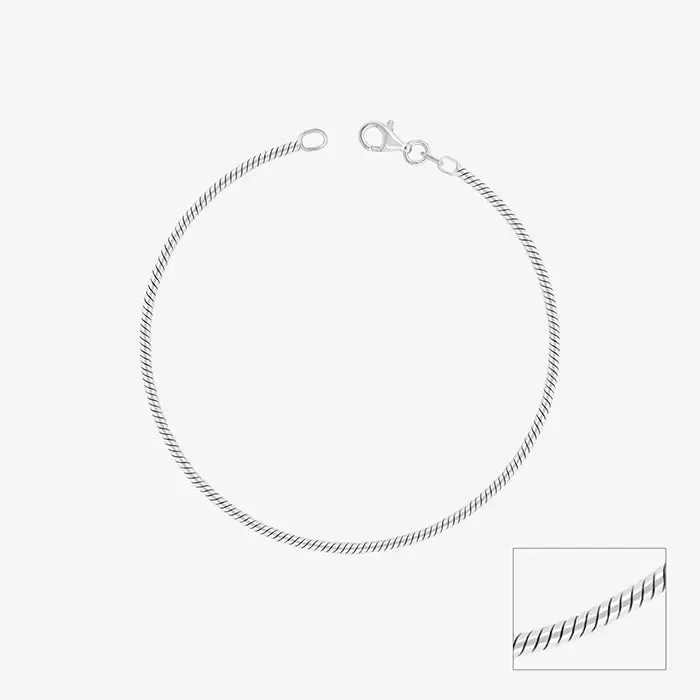 Minimal Silver Anklet