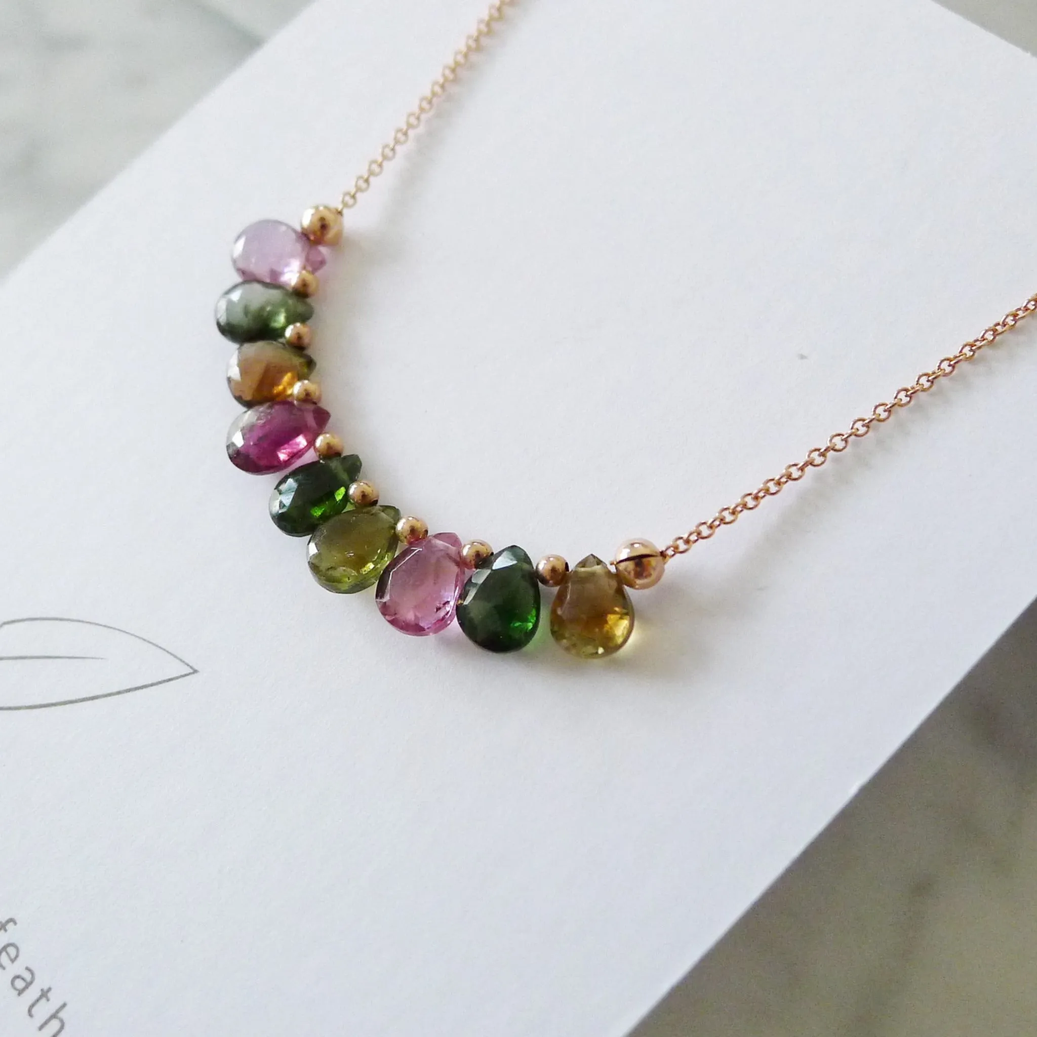 Monique Necklace / Watermelon Tourmaline