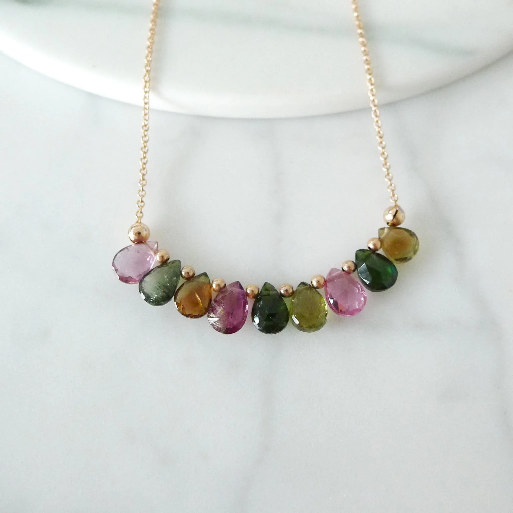 Monique Necklace / Watermelon Tourmaline