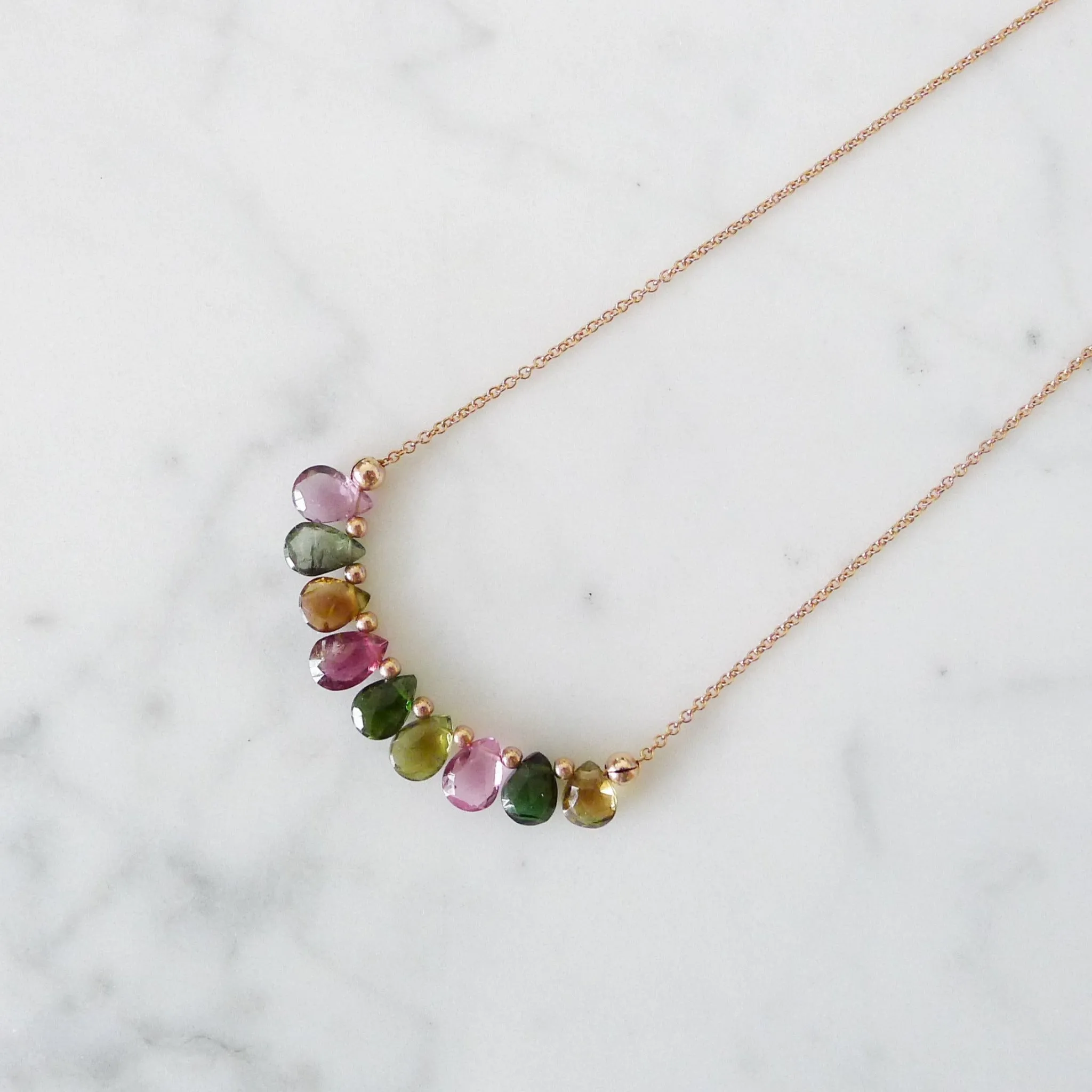 Monique Necklace / Watermelon Tourmaline