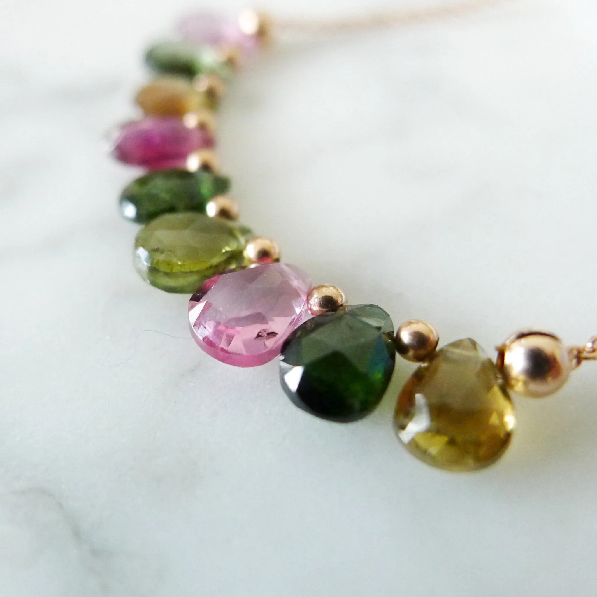 Monique Necklace / Watermelon Tourmaline