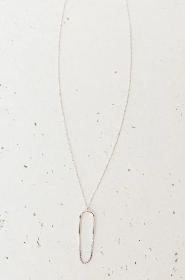 Paperclip Pendant Necklace