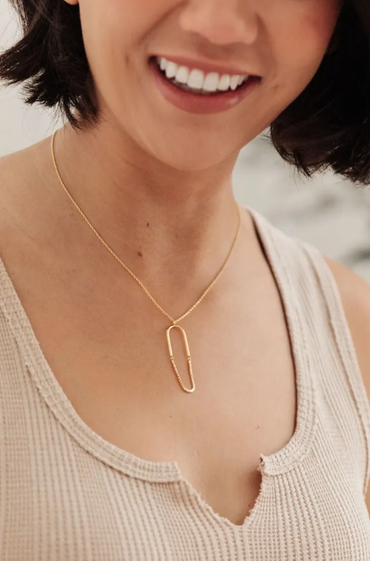 Paperclip Pendant Necklace