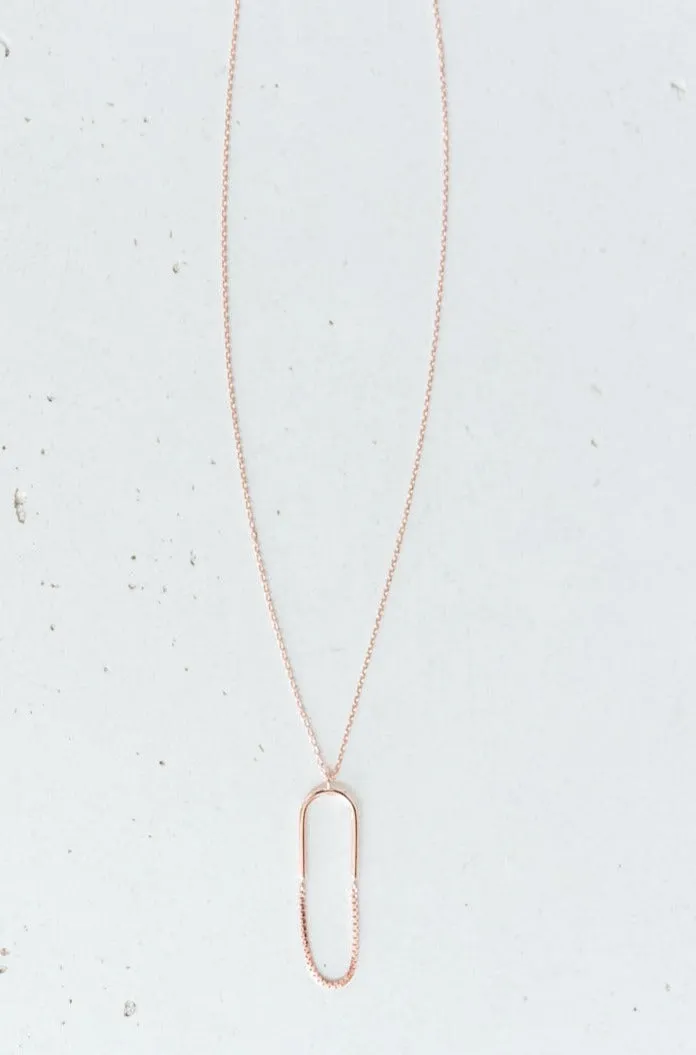 Paperclip Pendant Necklace