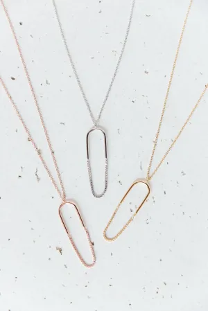 Paperclip Pendant Necklace