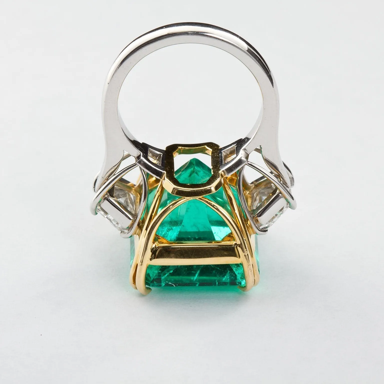 PATRICE Large Colombian Emerald Engagement Ring